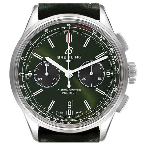 breitling green chronograph|Breitling chronograph for sale.